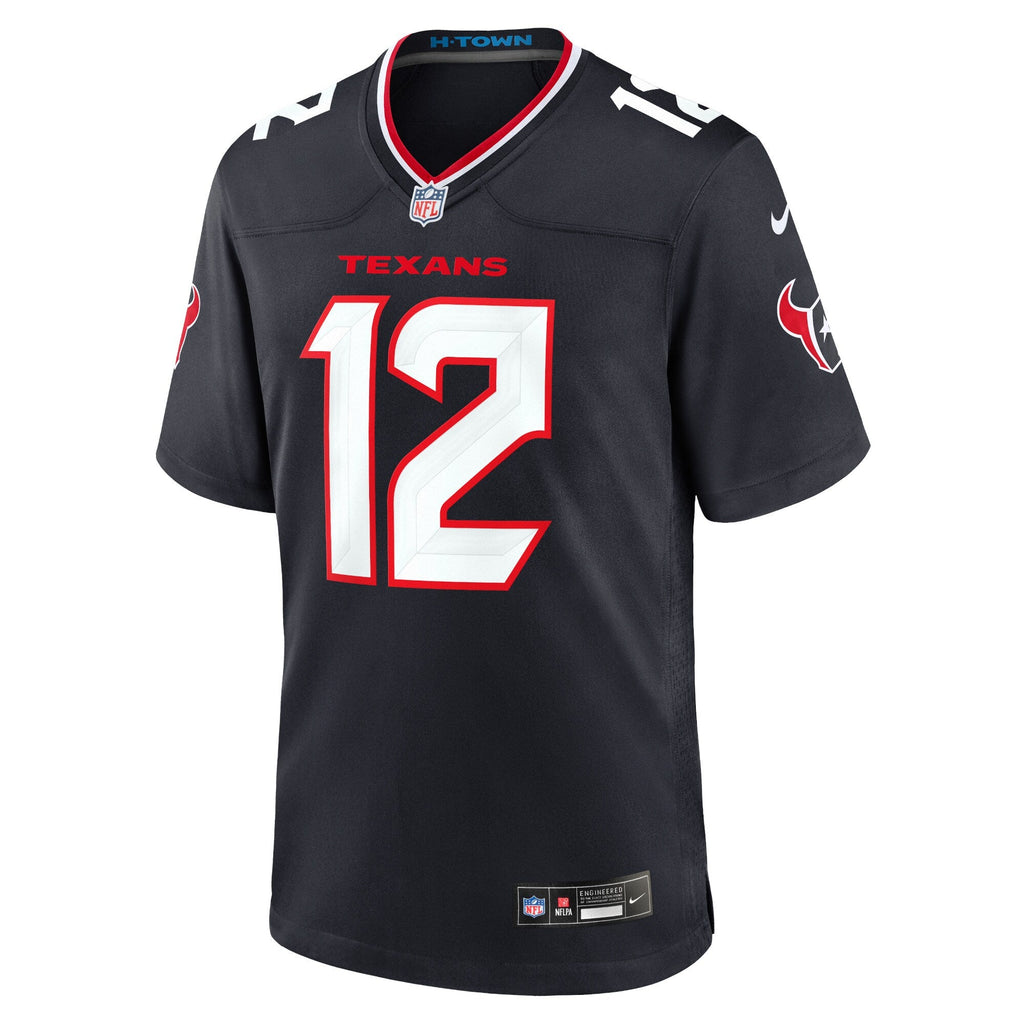 Houston Texans Nico Collins Navy Game Football Jersey