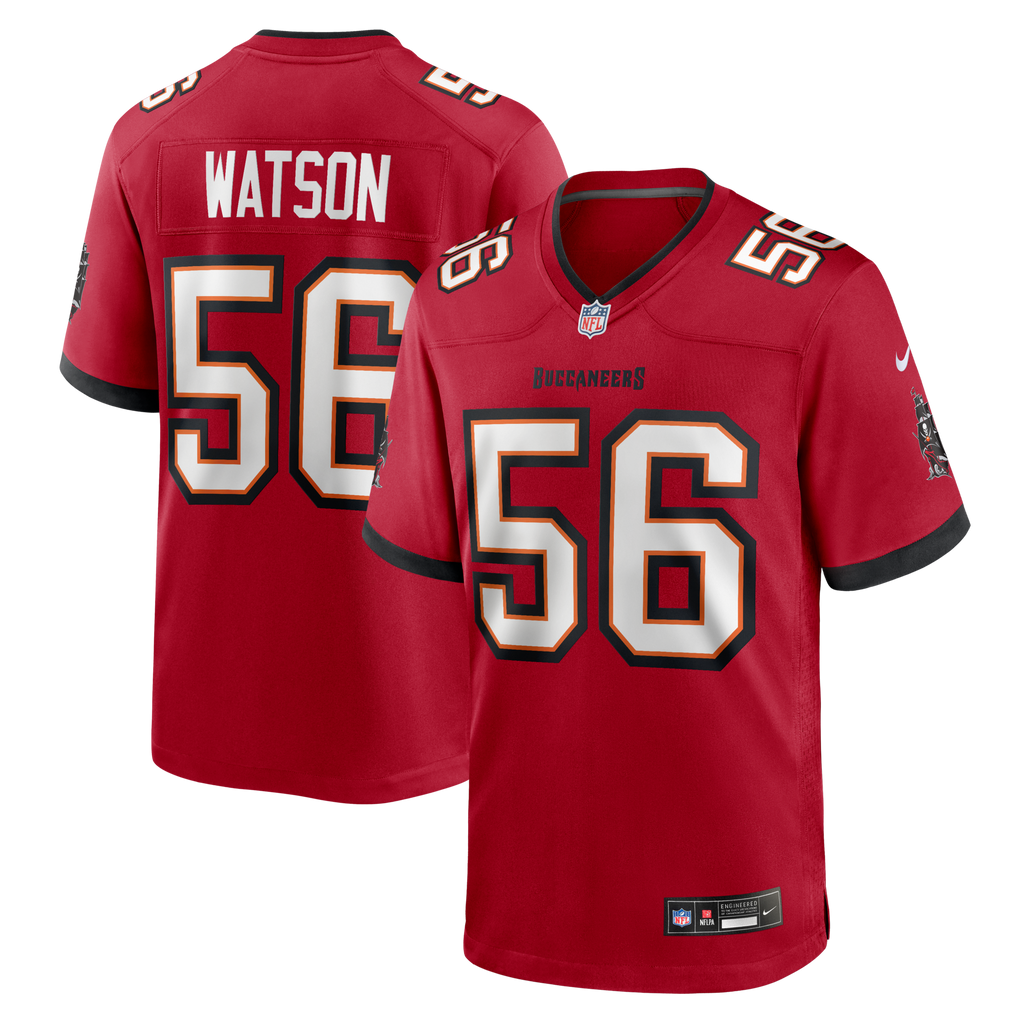 Tampa Bay Buccaneers Desmond Watson Red Team Game Football Jersey