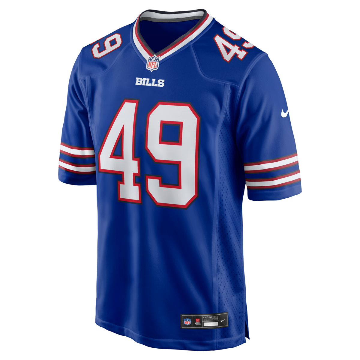 Buffalo Bills DaShaun White Royal Team Game Football Jersey