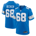 Detroit Lions Taylor Decker Blue Team Game Football Jersey