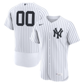 New York Yankees White Home Custom Baseball Jersey