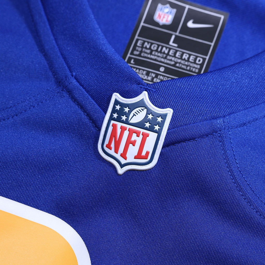 Los Angeles Chargers Royal Alternate Custom Game Football Jersey