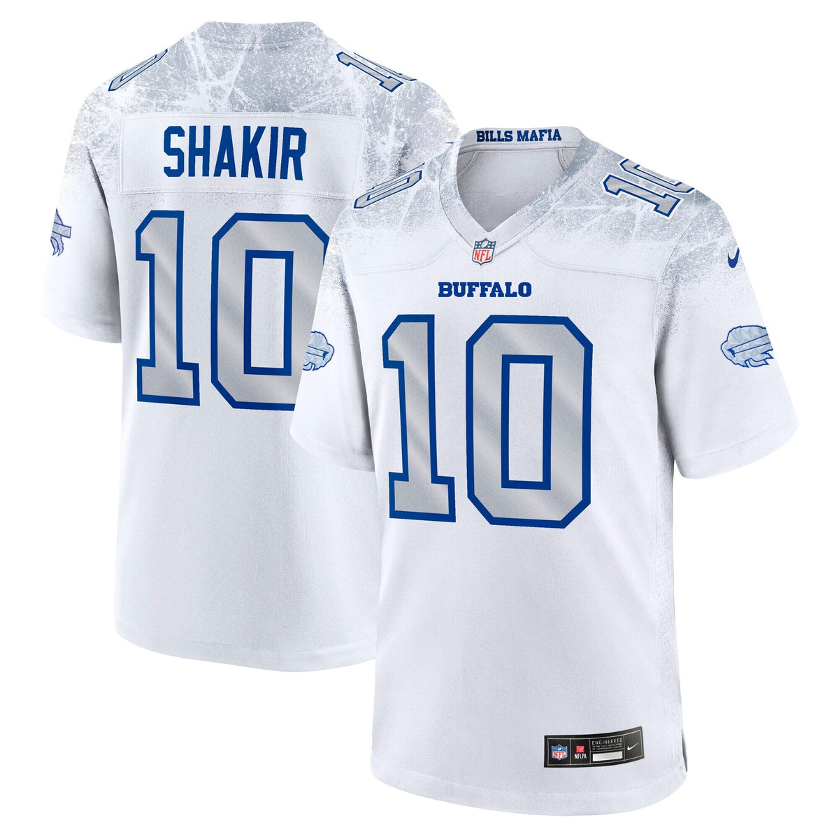 Buffalo Bills Khalil Shakir White 2025 Rivalries Collection Game Football Jersey