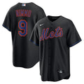 New York Mets Brandon Nimmo Black Alternate Replica Baseball Jersey