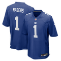 New York Giants Malik Nabers Royal Player Game Football Jersey