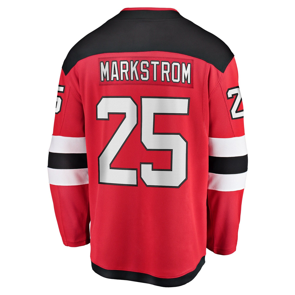 New Hockey Jersey Devils Jacob Markstrom Red Home Premier Breakaway Player Jersey