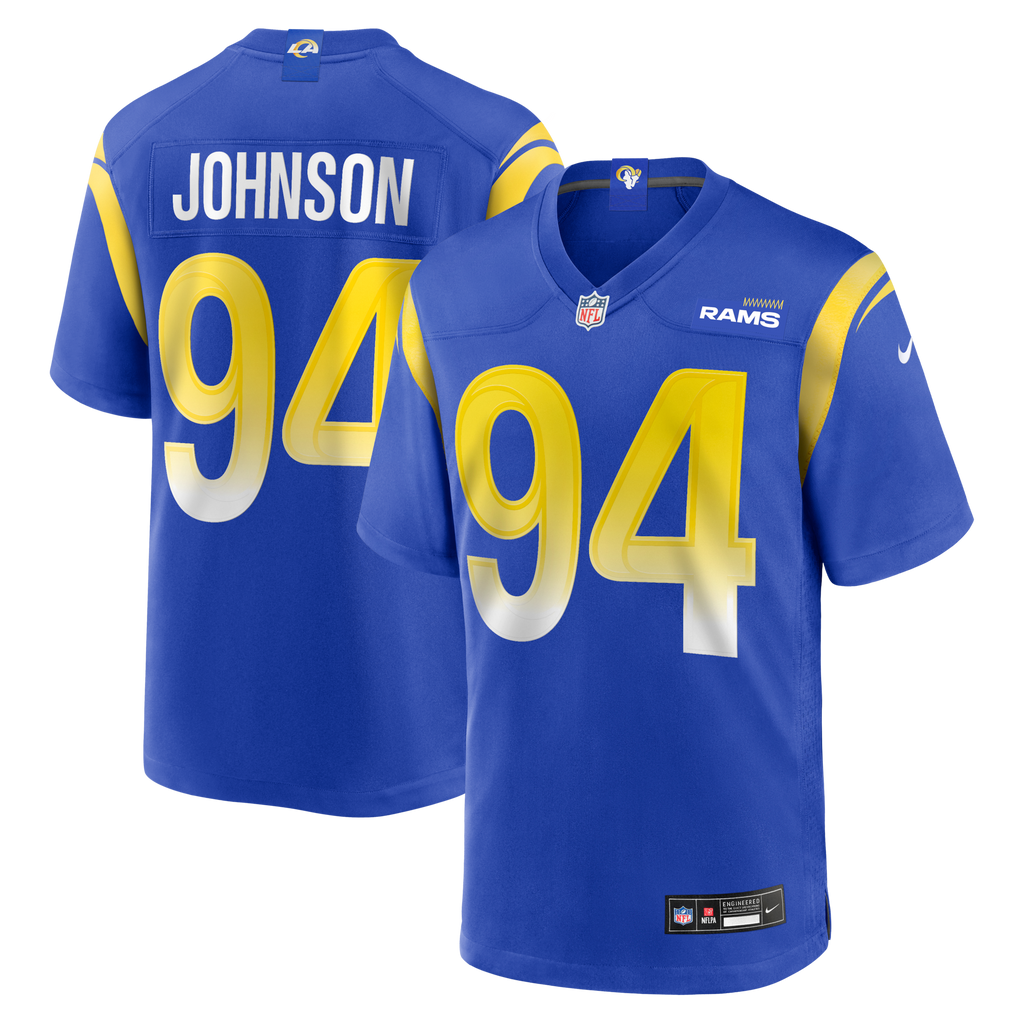 Los Angeles Rams Desjuan Johnson Royal Home Game Football Jersey