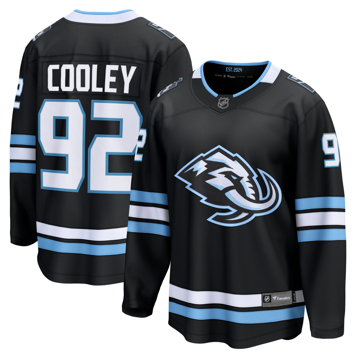 Utah Mammoth Logan Cooley Black Home Breakaway Hockey Jersey