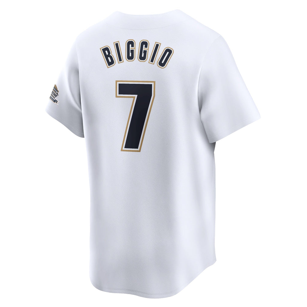 Houston Astros Craig Biggio White Throwback Cooperstown Collection Limited Baseball Jersey