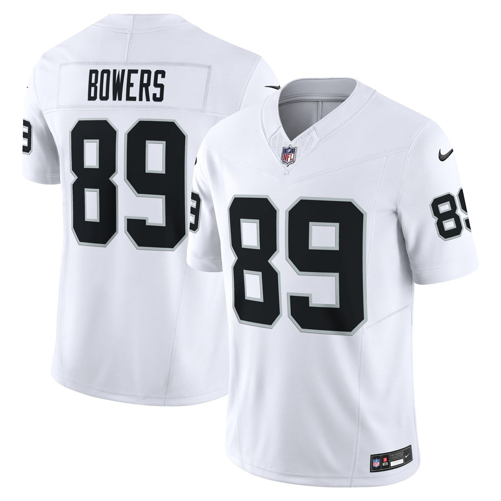 Las Vegas Raiders Brock Bowers White Vapor F.U.S.E. Limited Football Jersey