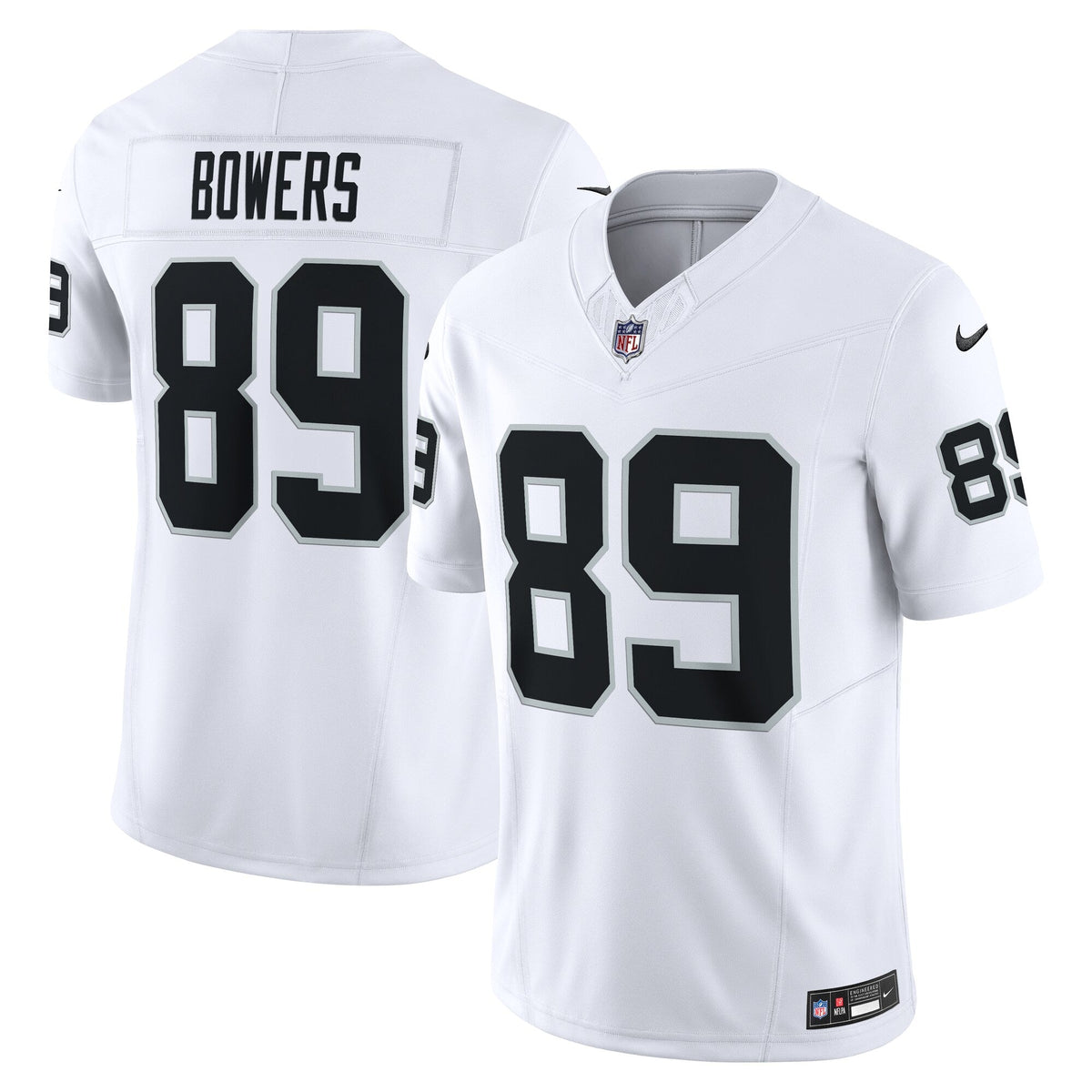 Las Vegas Raiders Brock Bowers White Vapor F.U.S.E. Limited Football Jersey