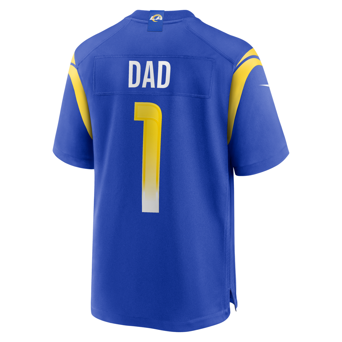 Los Angeles Rams Number 1 Dad Royal Game Football Jersey