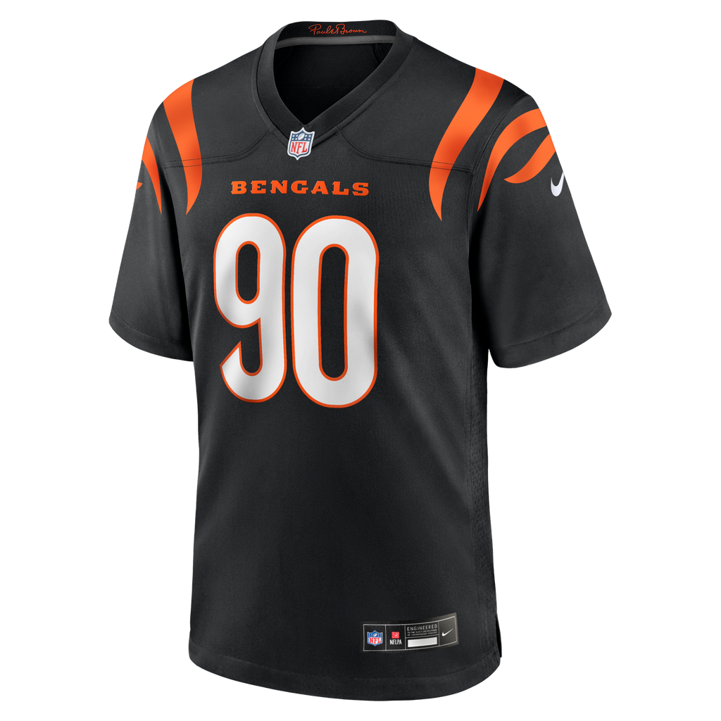 Cincinnati Bengals Kris Jenkins Jr. Black Game Football Jersey