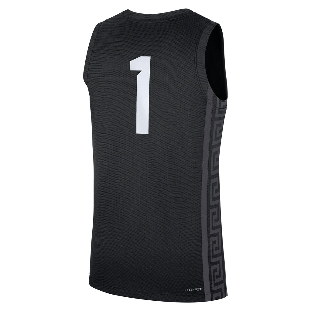 #1 Black Michigan State Spartans Alternate Replica Jersey