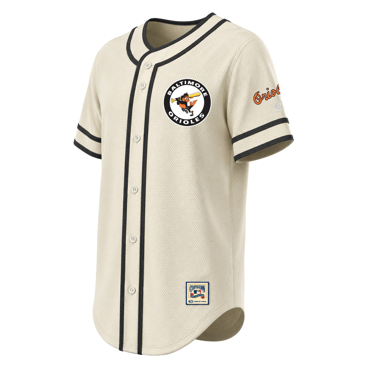 Baltimore Orioles Stitches Natural Throwback Fashion Baseball Jersey