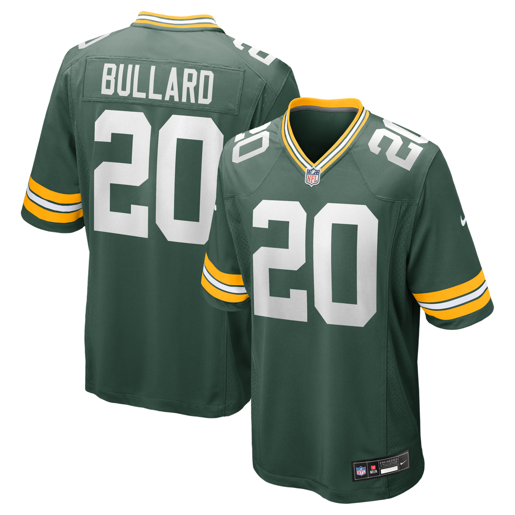 Green Bay Packers Javon Bullard Green Game Football Jersey