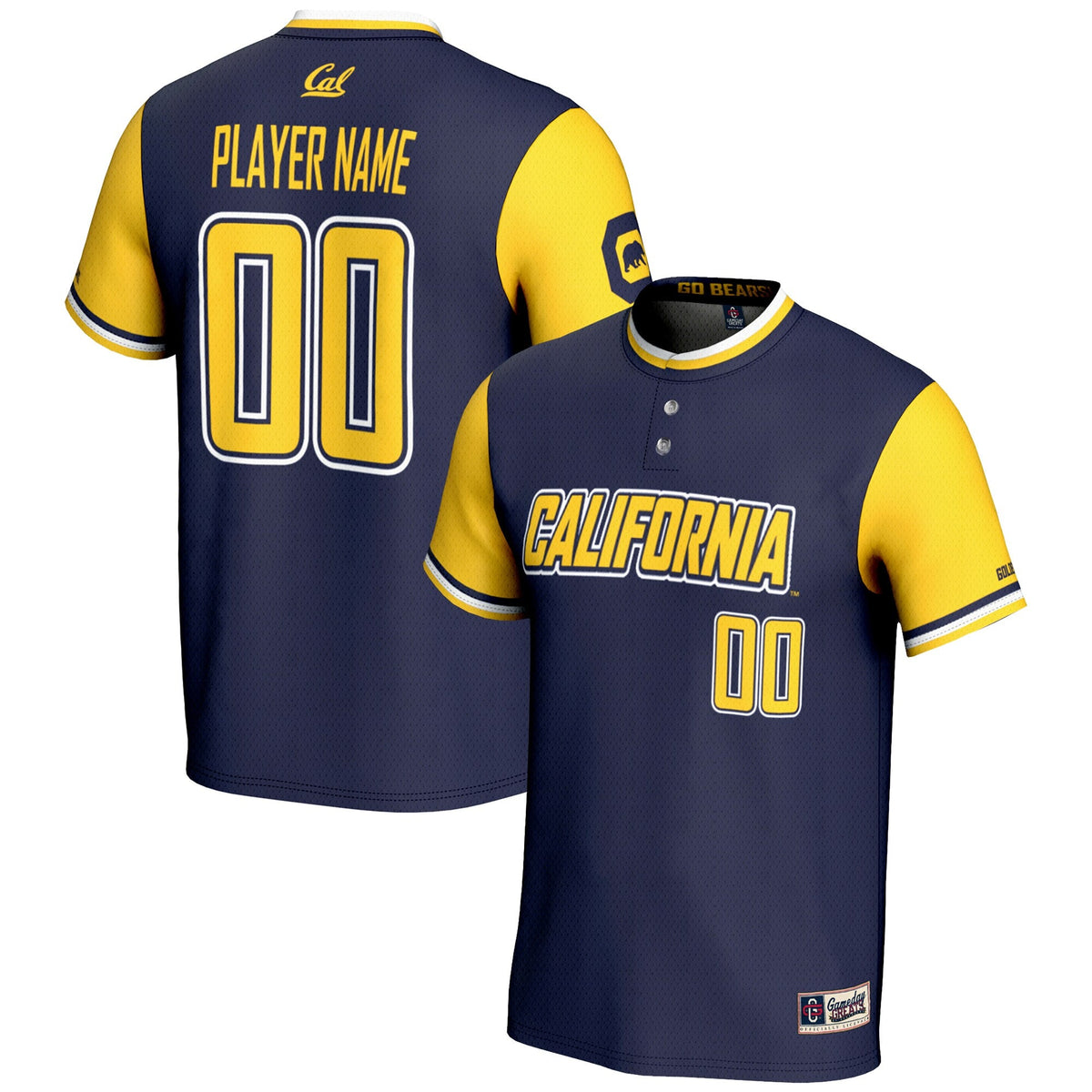 Cal Bears NIL Pick-A-Player Lightweight Softball Jersey - Navy