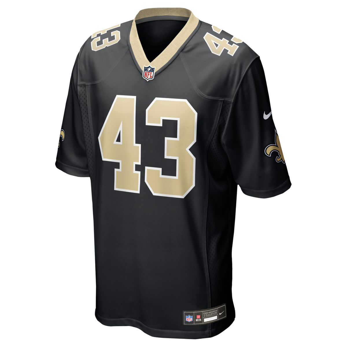 New Orleans Saints Michael Davis Black Team Game Football Jersey