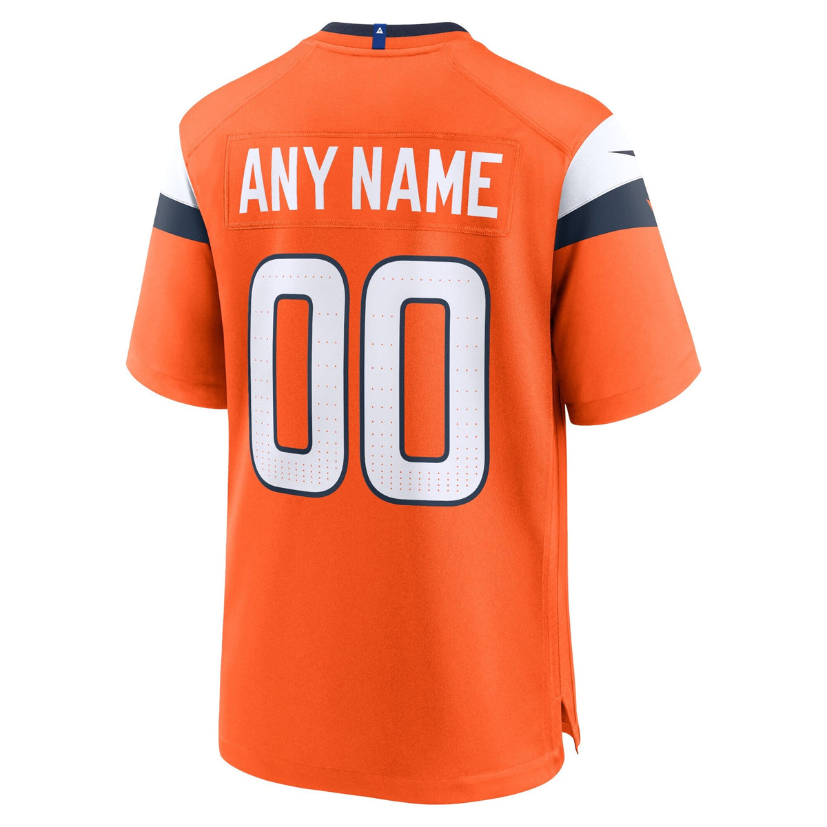 Denver Broncos Orange Team Custom Game Football Jersey