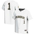 #1 White Purdue Boilermakers Lightweight Baseball Jersey