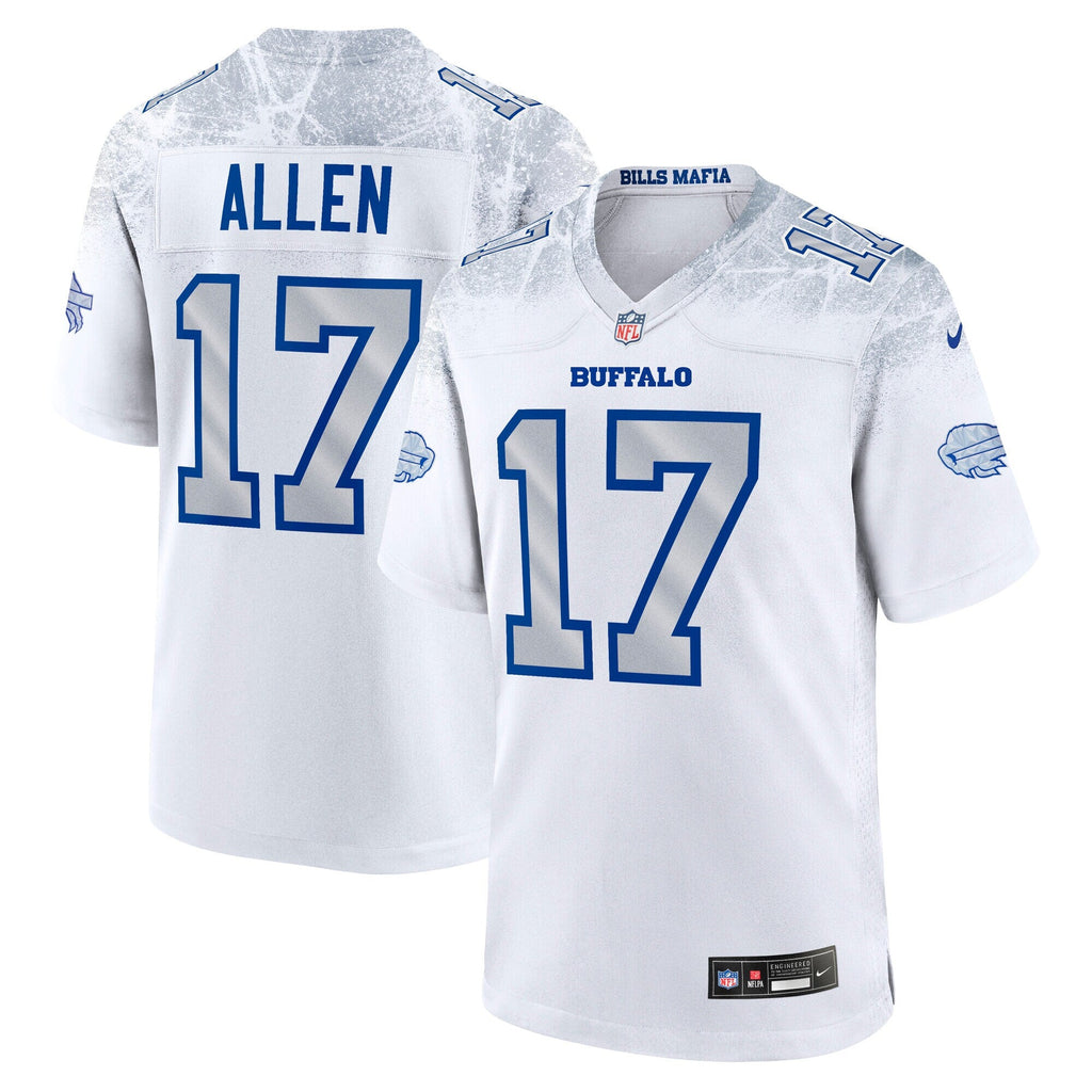 Buffalo Bills Josh Allen White 2025 Rivalries Collection Game Football Jersey
