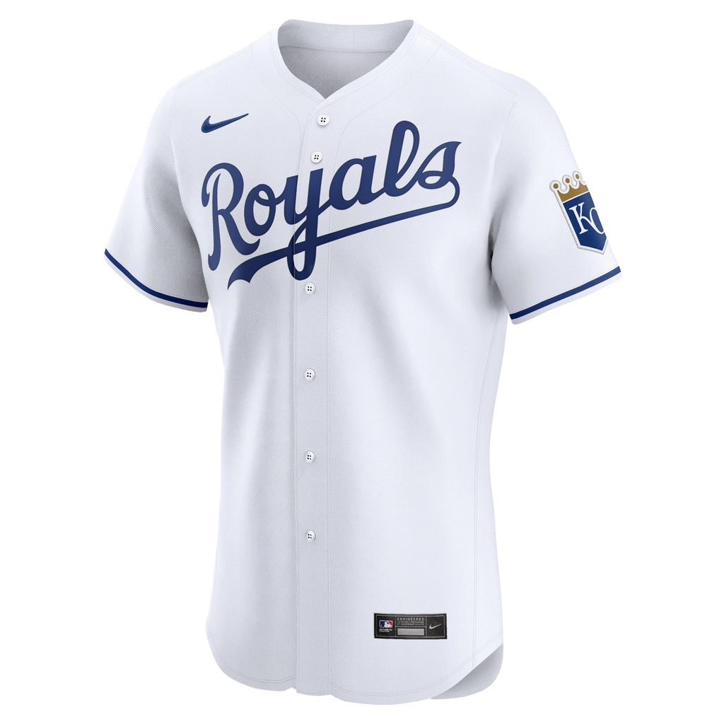 Kansas City Royals White Home Elite Baseball Jersey