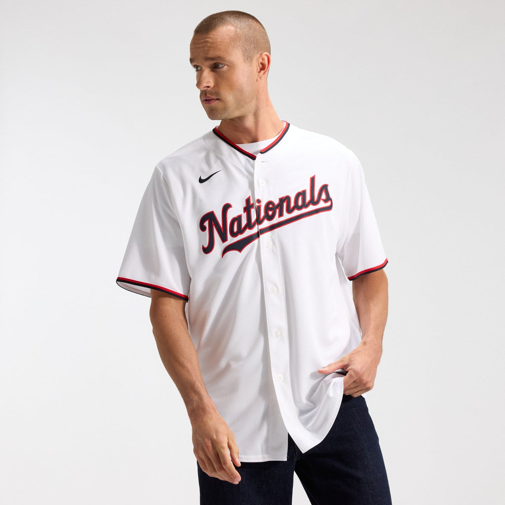 Washington Nationals CJ Abrams White Home Replica Baseball Jersey