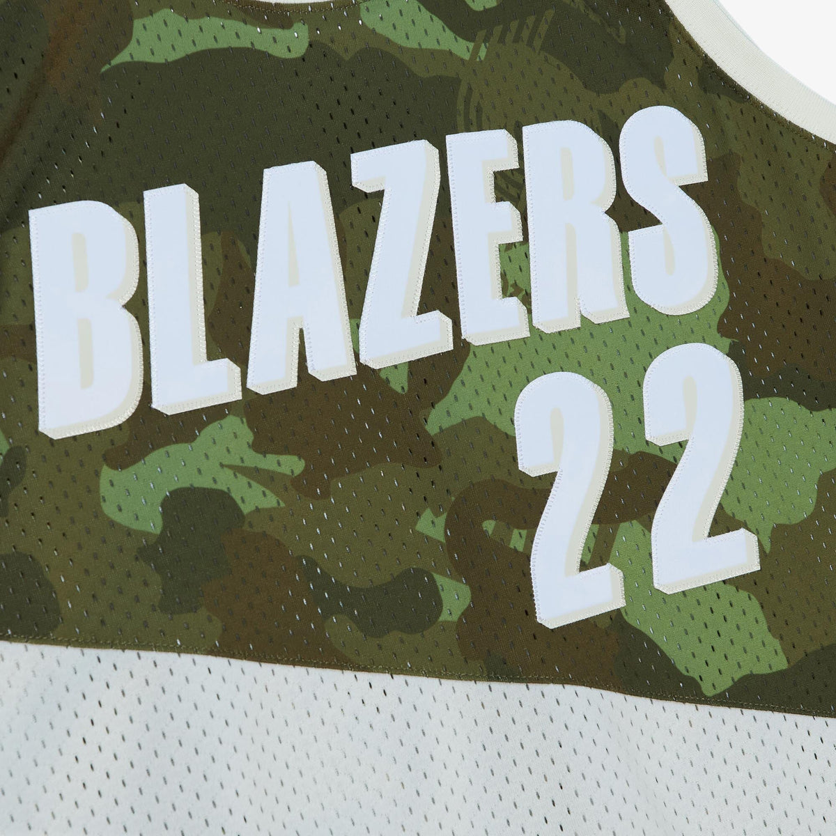 Portland Trail Blazers Clyde Drexler 1991 Ghost Camo Swingman Jersey - Green