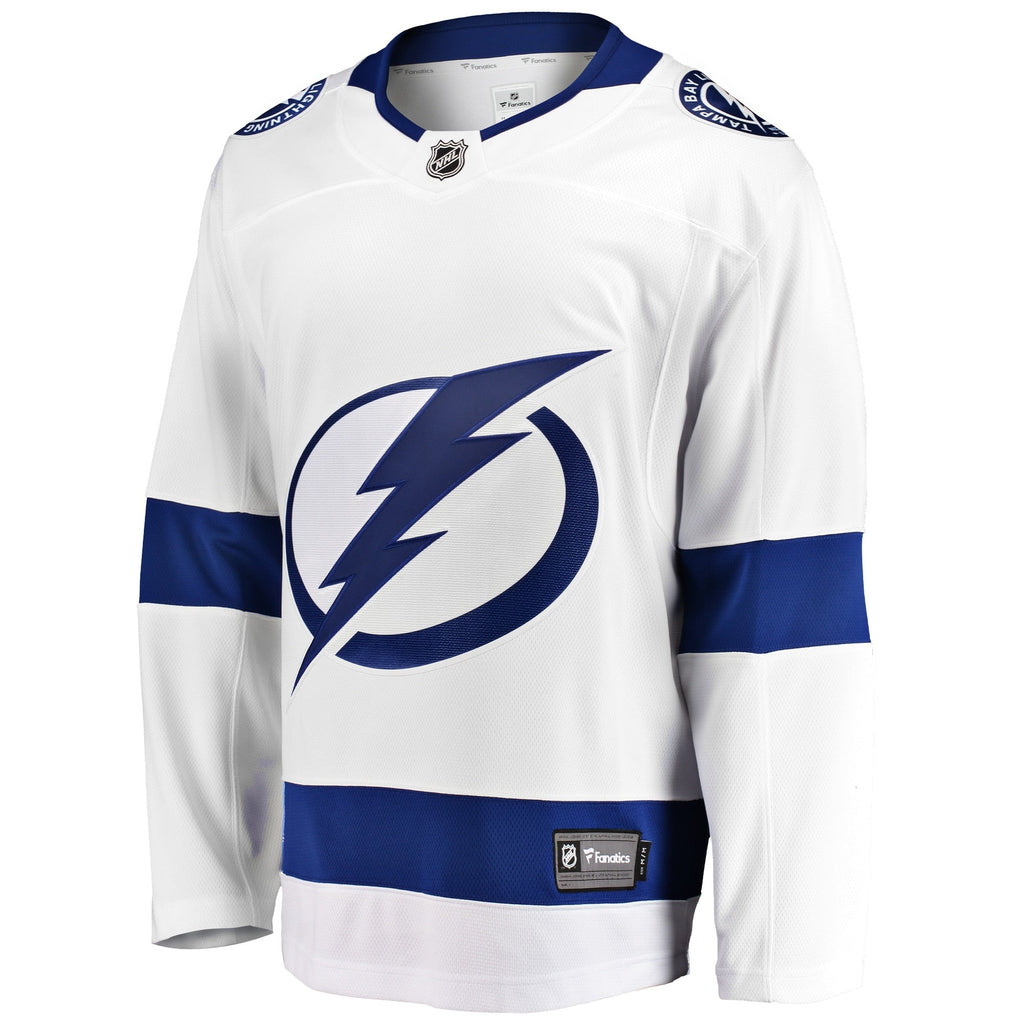 Tampa Bay Lightning White Breakaway Away Hockey Jersey