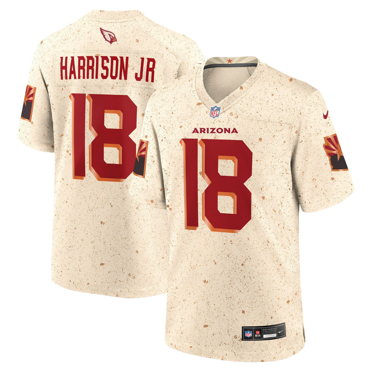 Arizona Cardinals Marvin Harrison Jr. Natural 2025 Rivalries Collection Game Football Jersey