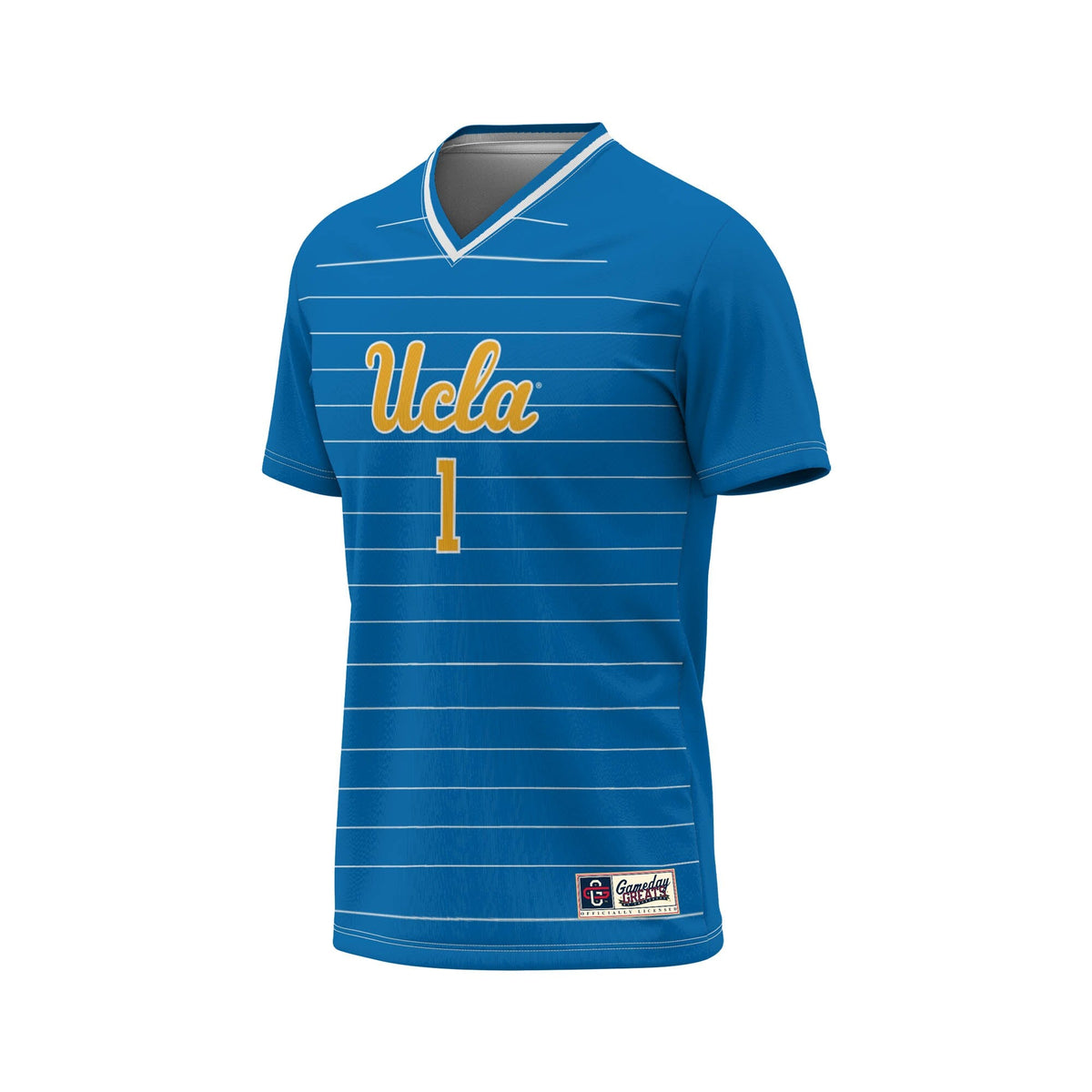 #1 UCLA Bruins Lightweight Soccer Fashion Jersey - Blue