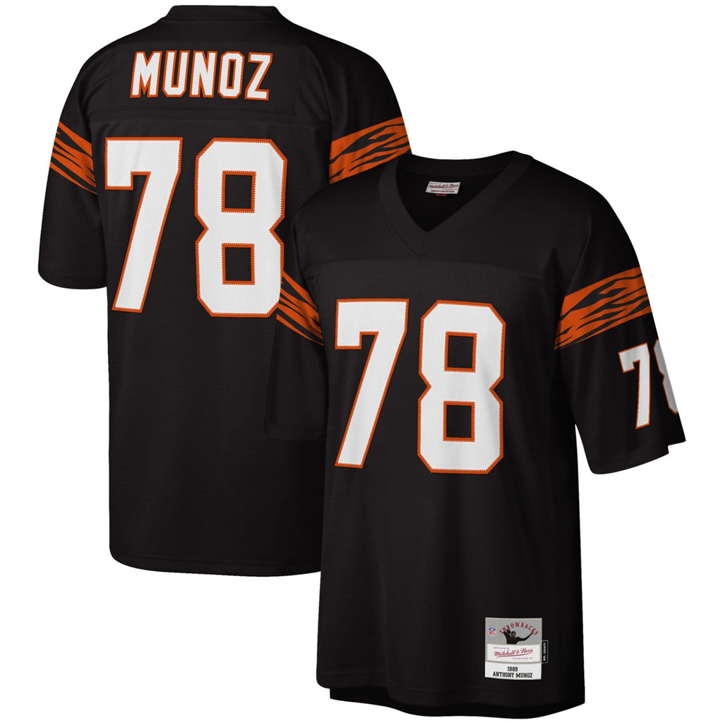 Cincinnati Bengals Anthony Muñoz Black Legacy Replica Football Jersey