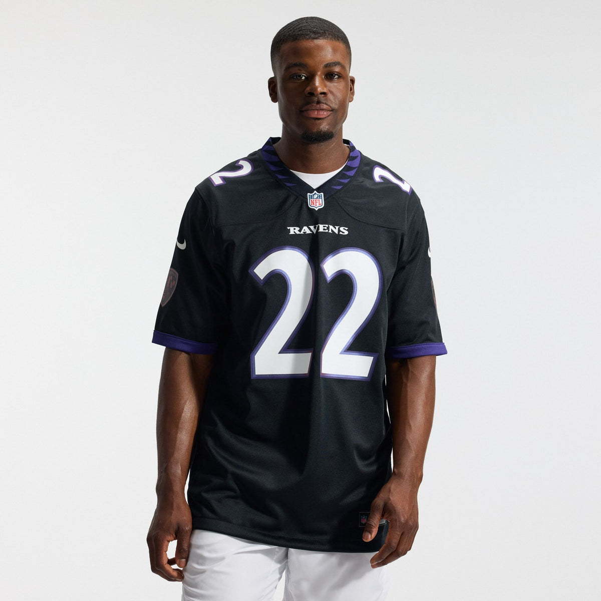 Baltimore Ravens Derrick Henry Black Alternate Game Football Jersey