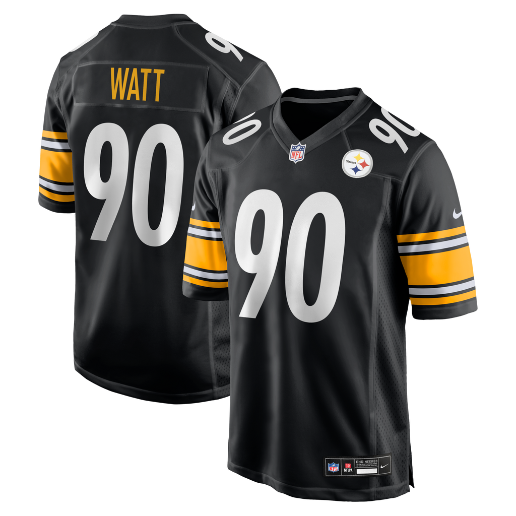 Pittsburgh Steelers T.J. Watt Black Game Football Jersey