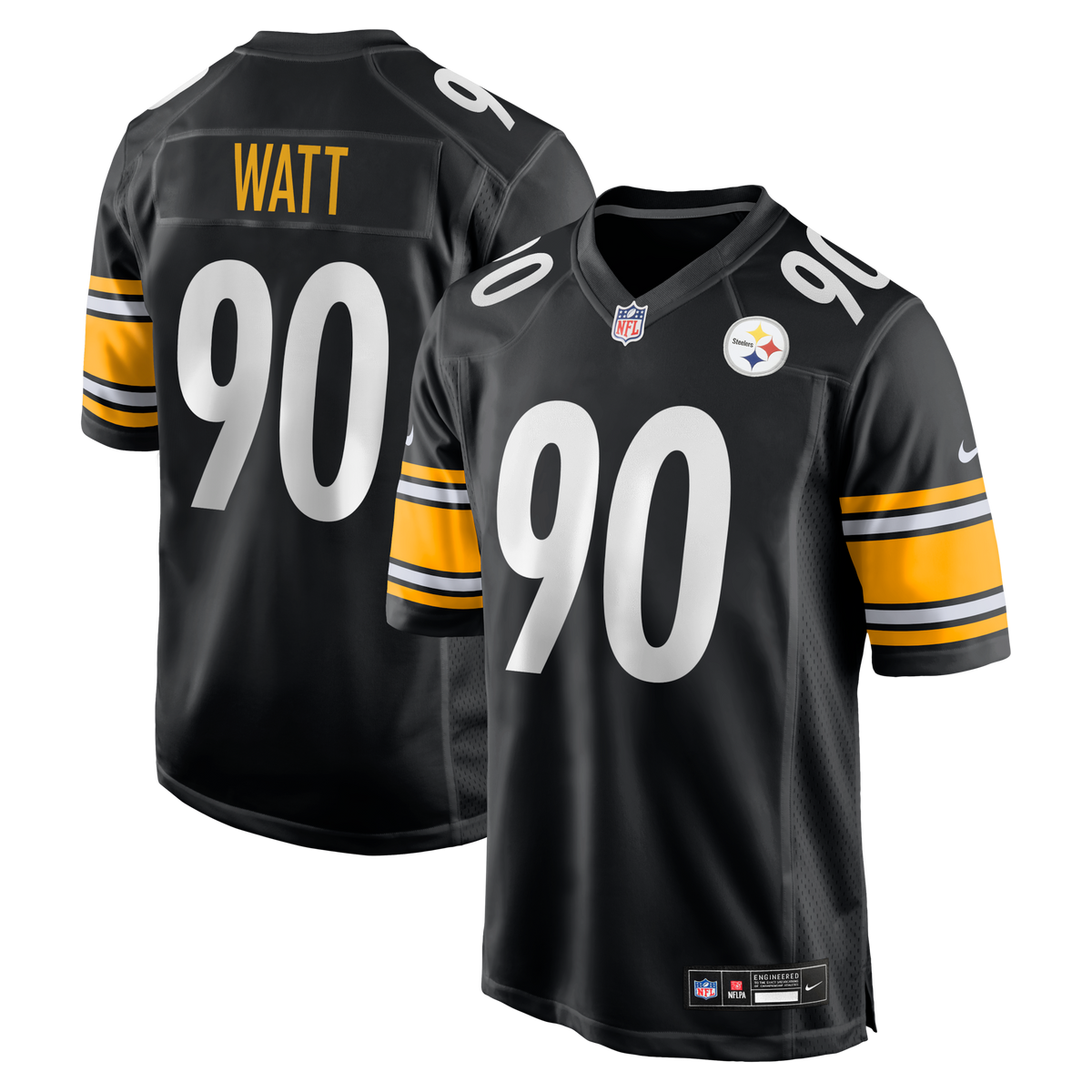 Pittsburgh Steelers T.J. Watt Black Game Football Jersey