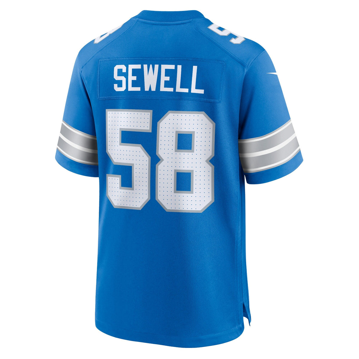 Detroit Lions Penei Sewell Blue Game Football Jersey