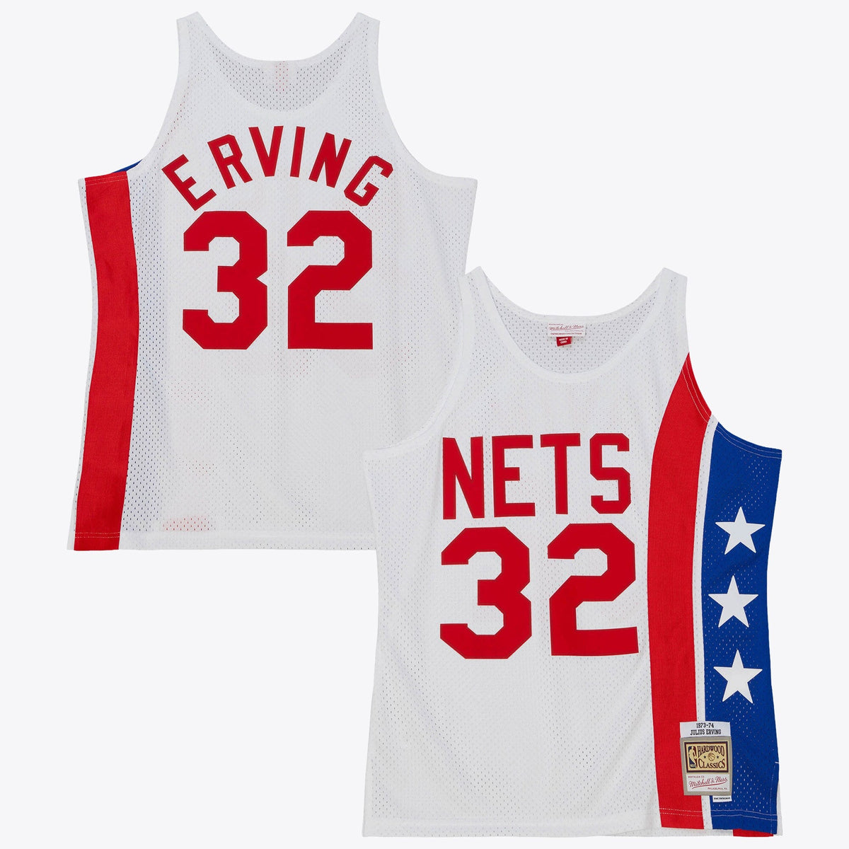 Brooklyn Nets Julius Erving 1973 Home Jersey - White