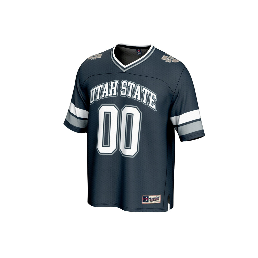 Utah State Aggies NIL Pick-A-Player Football Fashion Jersey - Navy