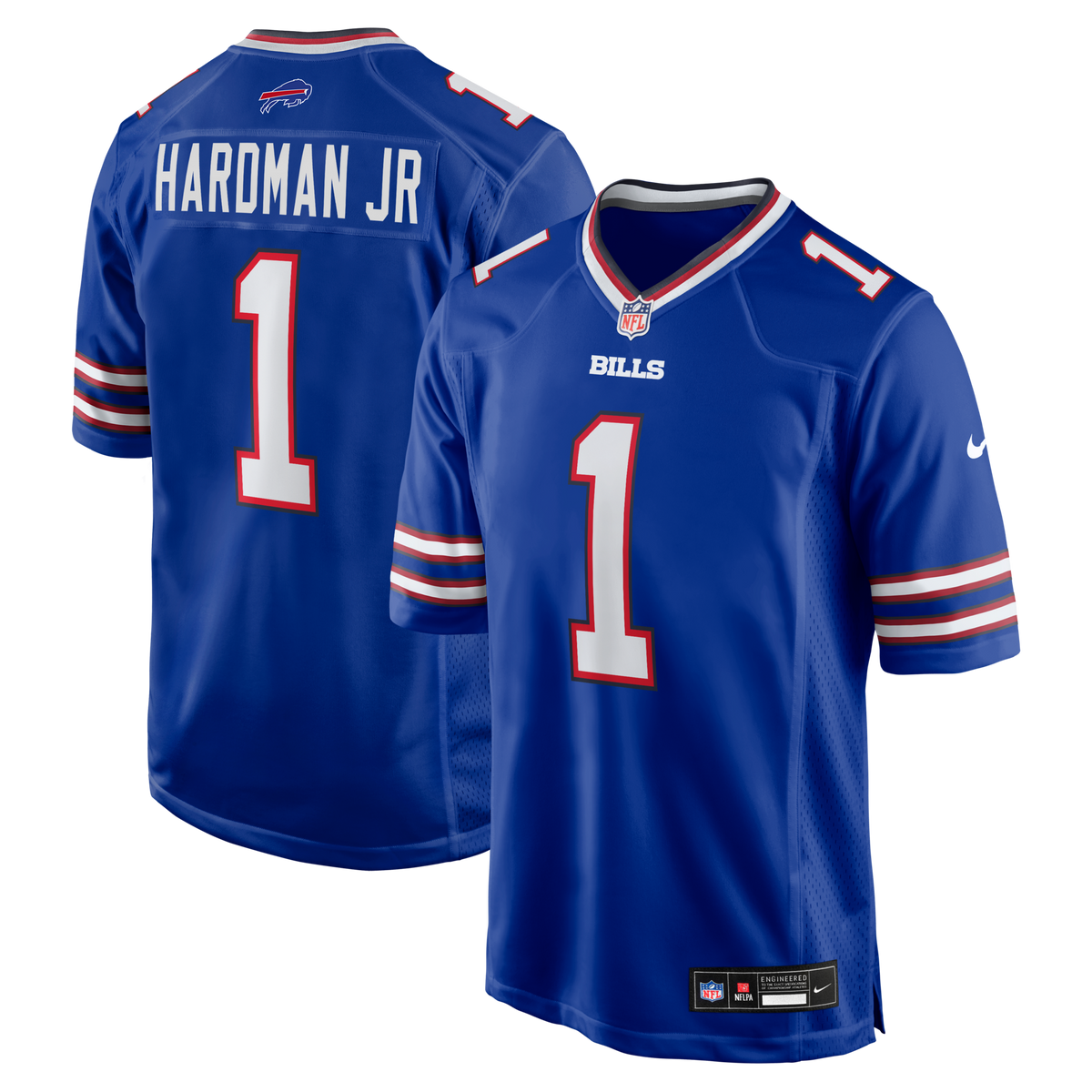 Buffalo Bills Mecole Hardman Royal Team Game Football Jersey