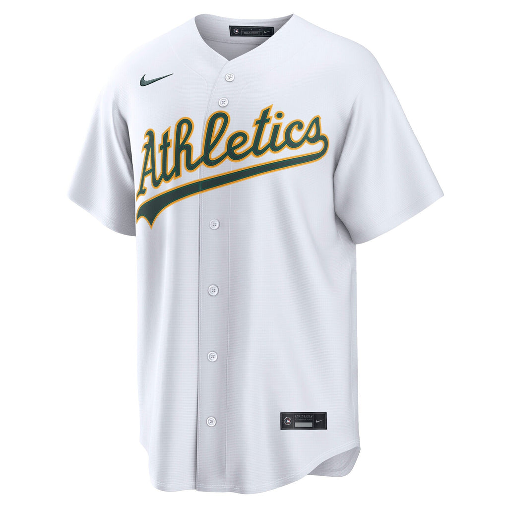 Athletics White Home Replica Baseball Jersey