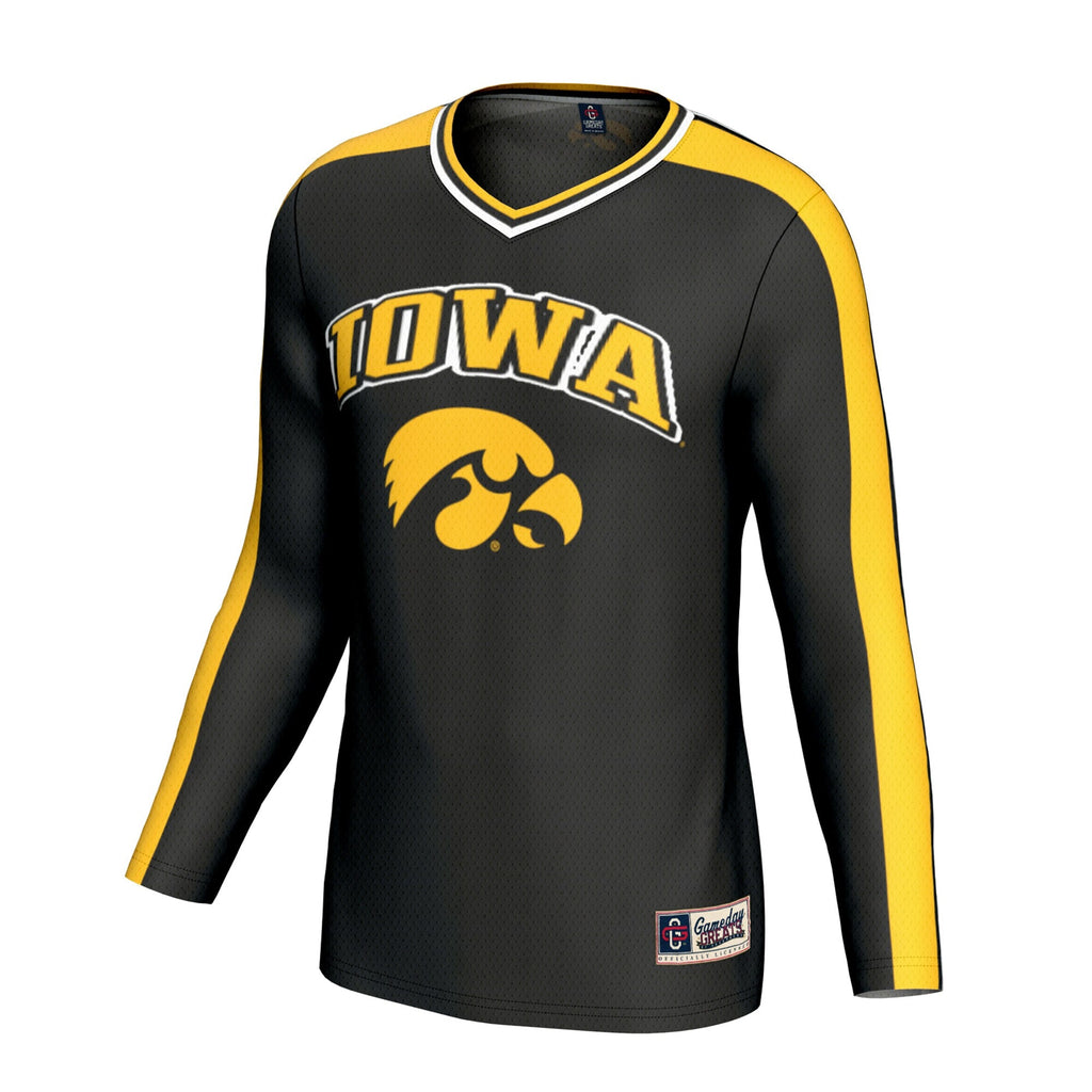 Iowa Hawkeyes Lightweight Collegiate Volleyball Fashion Jersey - Black