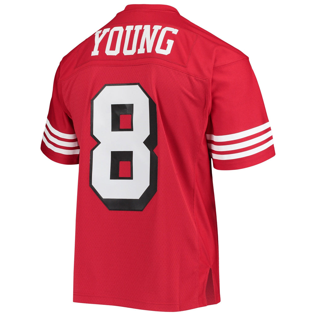 San Francisco 49ers Steve Young Scarlet Legacy Replica Football Jersey - Style 4393243