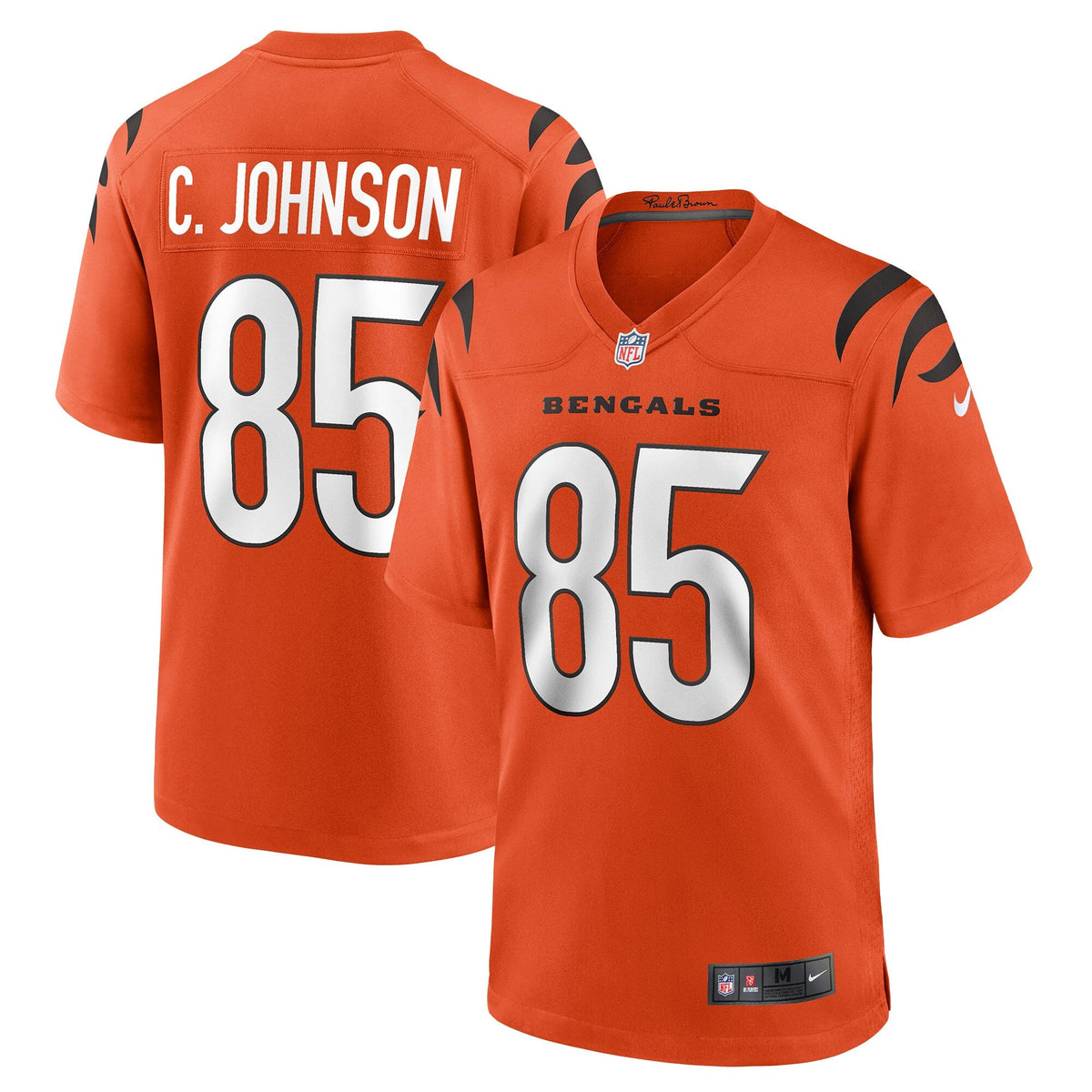 Cincinnati Bengals Chad Johnson Orange Retired Player Alternate Game Football Jersey