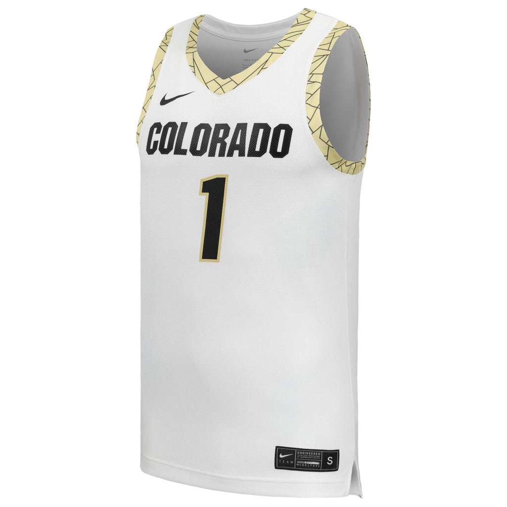 #1 White Colorado Buffaloes Replica Basketball Jersey