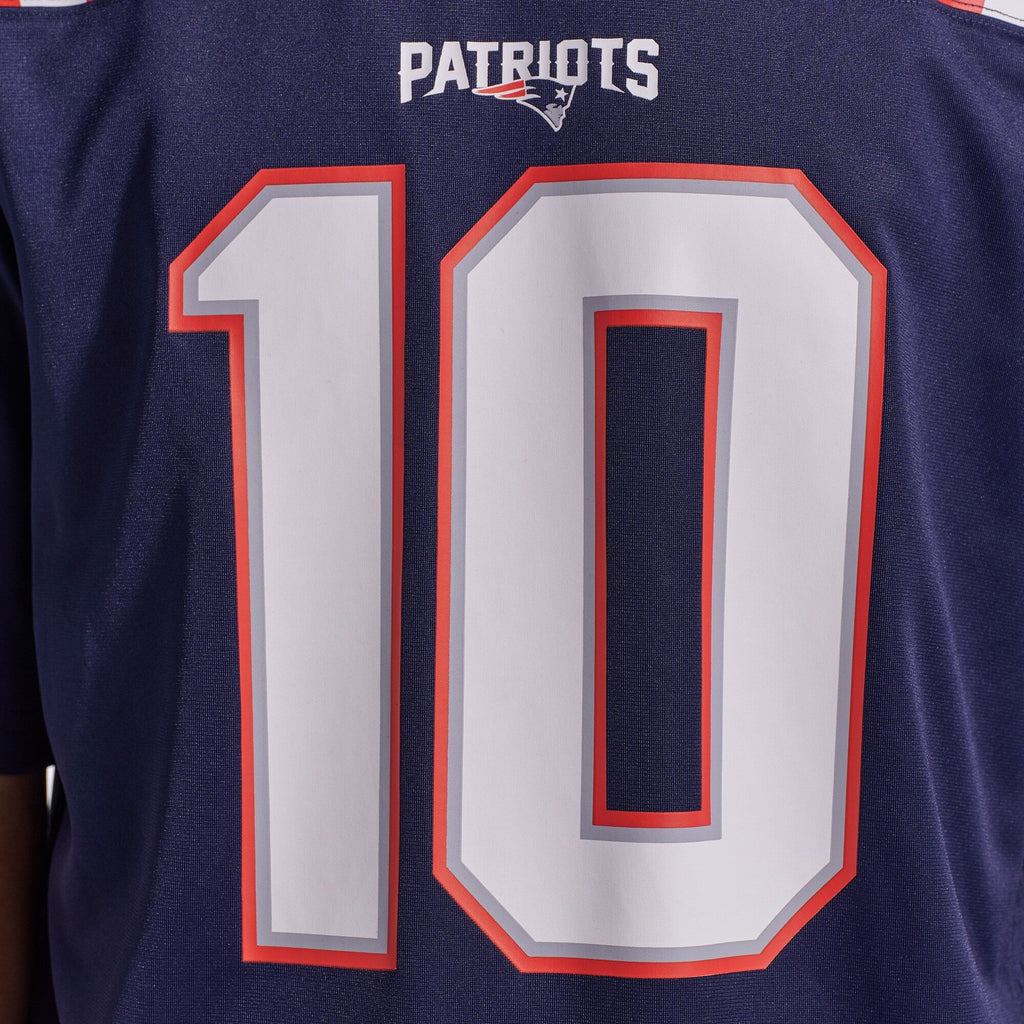 New England Patriots Drake Maye Navy Player Game Football Jersey