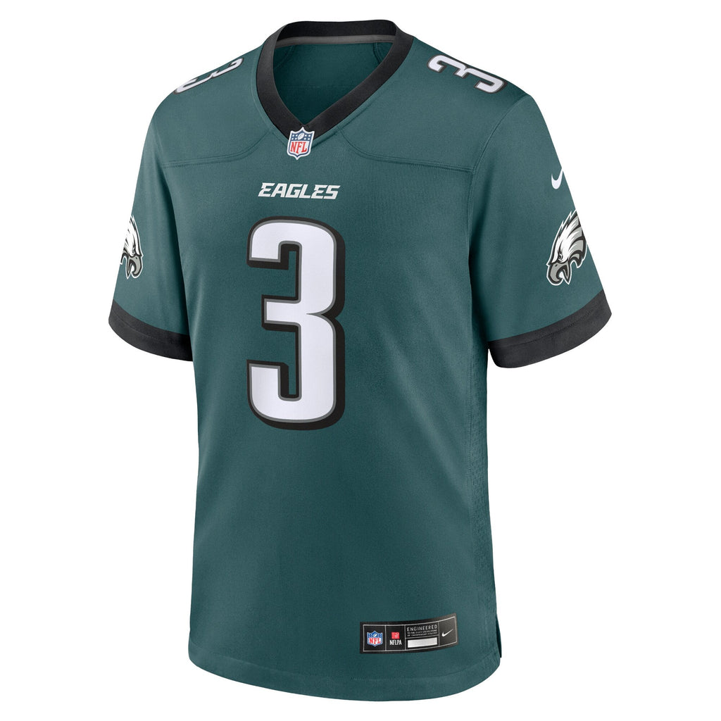 Philadelphia Eagles Nolan Smith Midnight Green Team Game Football Jersey