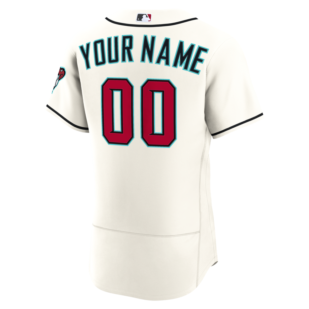 Arizona Diamondbacks Cream Home Custom Baseball Jersey