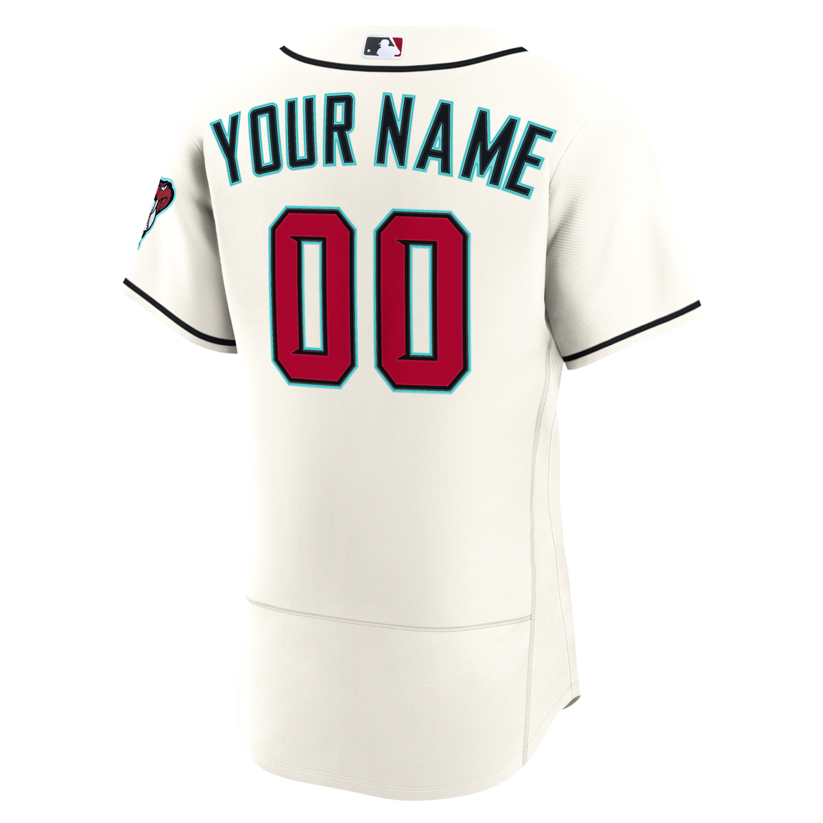 Arizona Diamondbacks Cream Home Custom Baseball Jersey