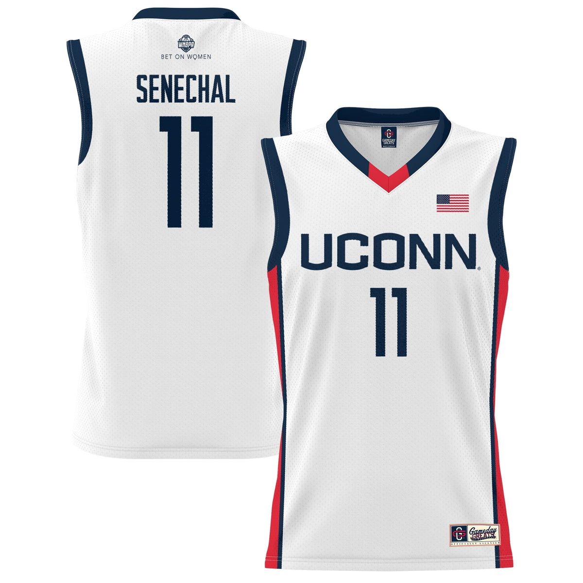 Lou Lopez-Senechal UConn Huskies Lightweight Basketball Alumni Jersey - White
