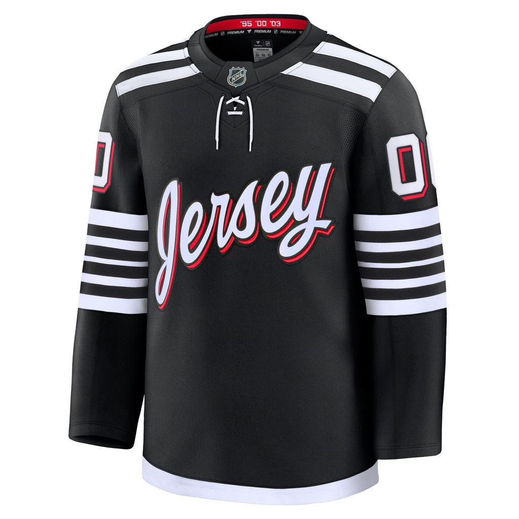New Jersey Devils Black Alternate Premium Custom Jersey